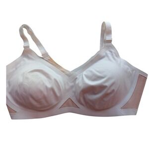 Honeylove Silhouette Bra Size Large 38B/C White Wireless Mesh Support